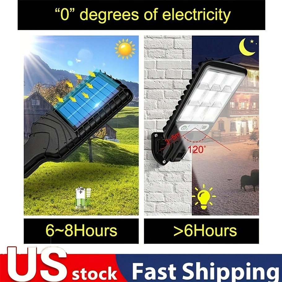 6 Packs Solar Powered Motion Sensor Outdoor Garden Light With 108 COB LED Lights - VibraStore