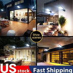 6 Packs Solar Powered Motion Sensor Outdoor Garden Light With 108 COB LED Lights - VibraStore