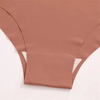 6 pcs bragas sin costuras para mujer, bragas ultrafinas de seda helada, ropa interior Sexy con cintura en V, lencería transpirable para mujer, calzoncillos de tiro bajo - VibraStore