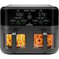 6 Quart Dual Basket Air Fryer Oven with Easy View Windows, Sync Finish, Hi - Fry, Auto Shutoff, 2 Independent - Best - VibraStore