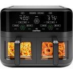 6 Quart Dual Basket Air Fryer Oven with Easy View Windows, Sync Finish, Hi - Fry, Auto Shutoff, 2 Independent - Best - VibraStore