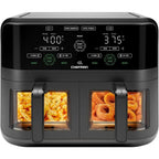 6 Quart Dual Basket Air Fryer Oven with Easy View Windows, Sync Finish, Hi - Fry, Auto Shutoff, 2 Independent - Best - VibraStore