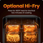 6 Quart Dual Basket Air Fryer Oven with Easy View Windows, Sync Finish, Hi - Fry, Auto Shutoff, 2 Independent - Best - VibraStore
