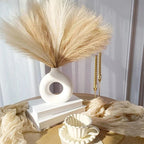 6/12/15 piezas 55 CM decoración de hierba de Pampa Artificial caña bohemia para mesa - VibraStore