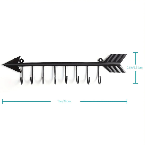 CIFbuy Modern Bow Arrow Wall Hooks Space Saving Entryway Coat Rack Hat Hanger For Hallway Bedroom Organization
