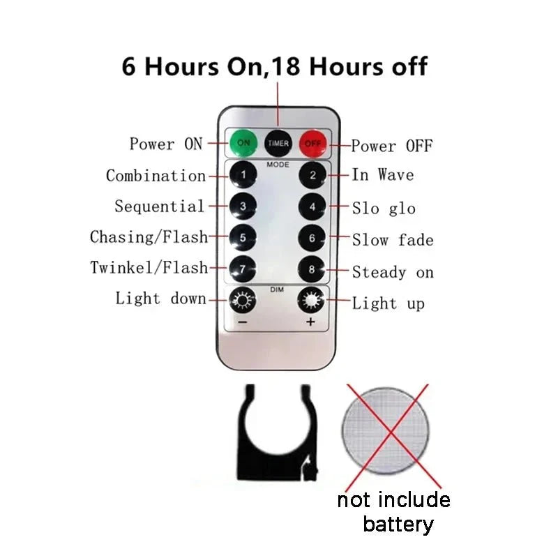 6M/4M/3M LED Christmas Lights Fairy String Lights Curtain Garland USB Festoon Remote Christmas Decoration for Home New Year 2025 - VibraStore