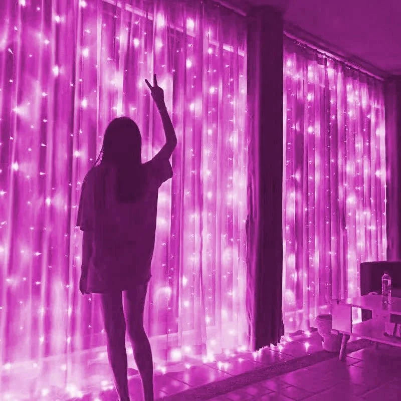 6M/4M/3M LED Christmas Lights Fairy String Lights Curtain Garland USB Festoon Remote Christmas Decoration for Home New Year 2025 - VibraStore