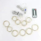 6M/4M/3M LED Christmas Lights Fairy String Lights Curtain Garland USB Festoon Remote Christmas Decoration for Home New Year 2025 - VibraStore