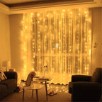 6M/4M/3M LED Christmas Lights Fairy String Lights Curtain Garland USB Festoon Remote Christmas Decoration for Home New Year 2025 - VibraStore