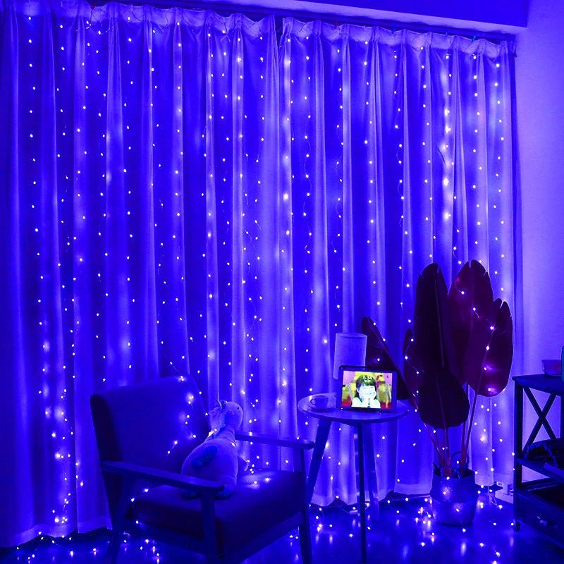 6M/4M/3M LED Christmas Lights Fairy String Lights Curtain Garland USB Festoon Remote Christmas Decoration for Home New Year 2025 - VibraStore