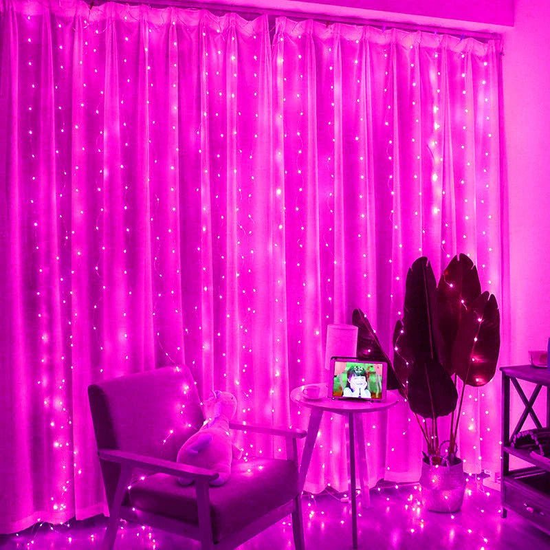6M/4M/3M LED Christmas Lights Fairy String Lights Curtain Garland USB Festoon Remote Christmas Decoration for Home New Year 2025 - VibraStore