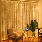 6M/4M/3M LED Christmas Lights Fairy String Lights Curtain Garland USB Festoon Remote Christmas Decoration for Home New Year 2025 - VibraStore