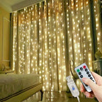 6M/4M/3M LED Christmas Lights Fairy String Lights Curtain Garland USB Festoon Remote Christmas Decoration for Home New Year 2025 - VibraStore