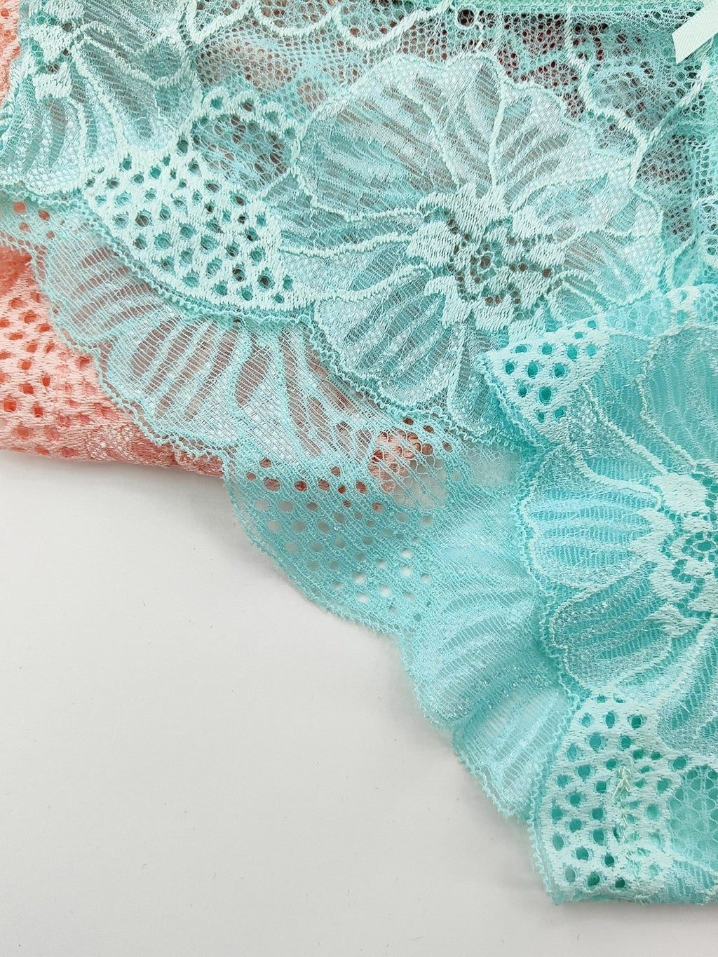 6pcs Jacquard Lace Bow Hipster Bikini Panties, Comfortable & Breathable Low Waist Briefs, Women's Lingerie & Underwear - VibraStore