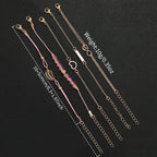 6PCS/Set Women Watches Fashion Rhinestone Heart Dial Quartz Watch Leather Band Wristwatches Bracelets Set（Without Box） - VibraStore