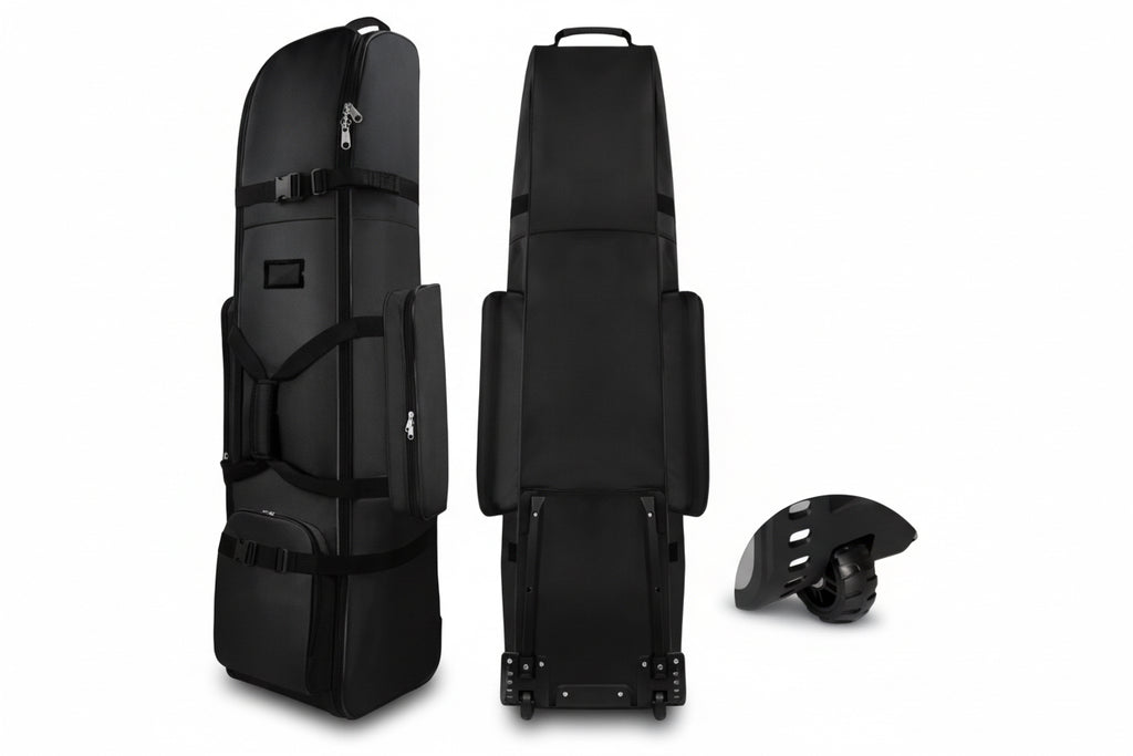 Support pan European shipping--Golf Travel Bag With Wheels, Oxford Cloth Wear-Resistant Soft Sided Foldable Golf Club Bag Covers, For Airlines Golf Aviation Bag
