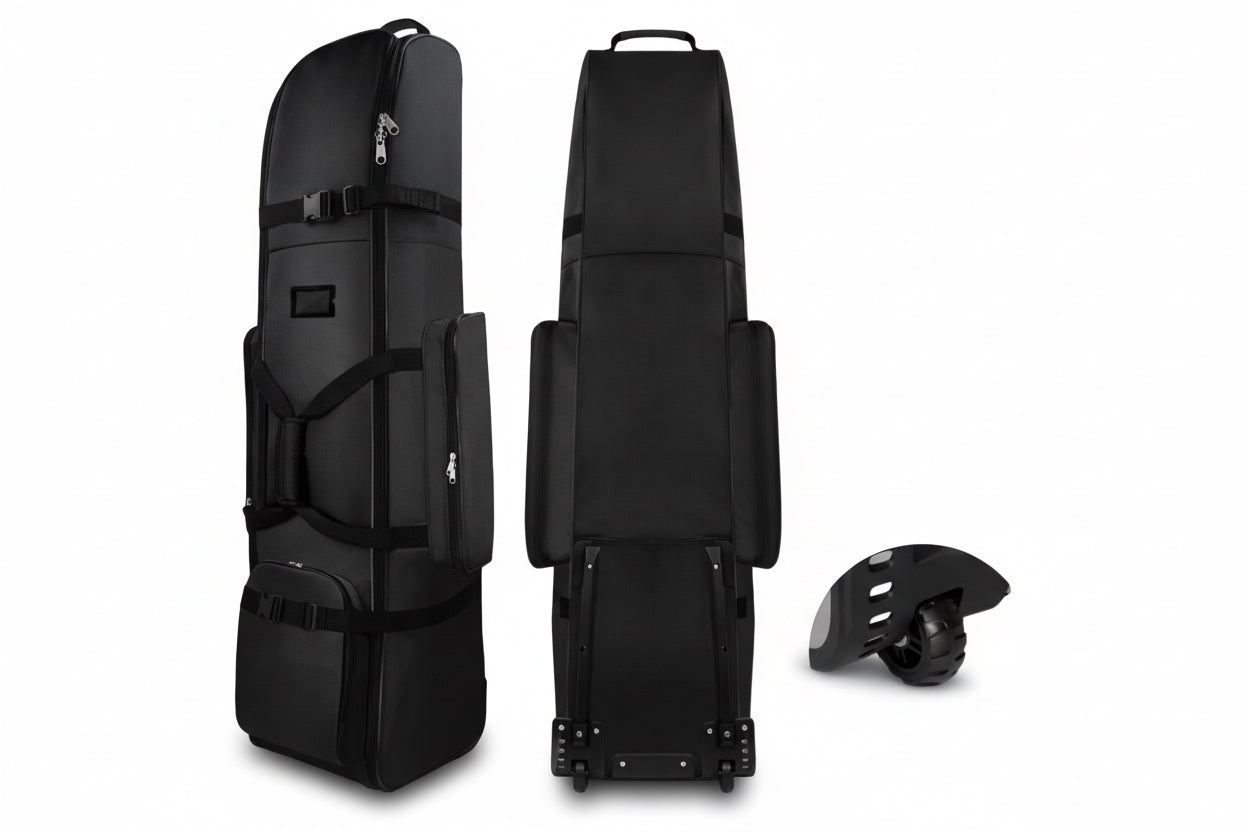 Support pan European shipping--Golf Travel Bag With Wheels, Oxford Cloth Wear-Resistant Soft Sided Foldable Golf Club Bag Covers, For Airlines Golf Aviation Bag