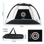 Golf Net Golf Training Aids Practice Nets Driving Hitting Nets With Target Cloth Carry Bag For Indoor Outdoor Sports