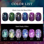 7ml MEET ACROSS Champagne Rainbow reflectante brillo Gel esmalte de uñas láser brillante Hybird Soak Off Nail Art UV LED barnices - VibraStore