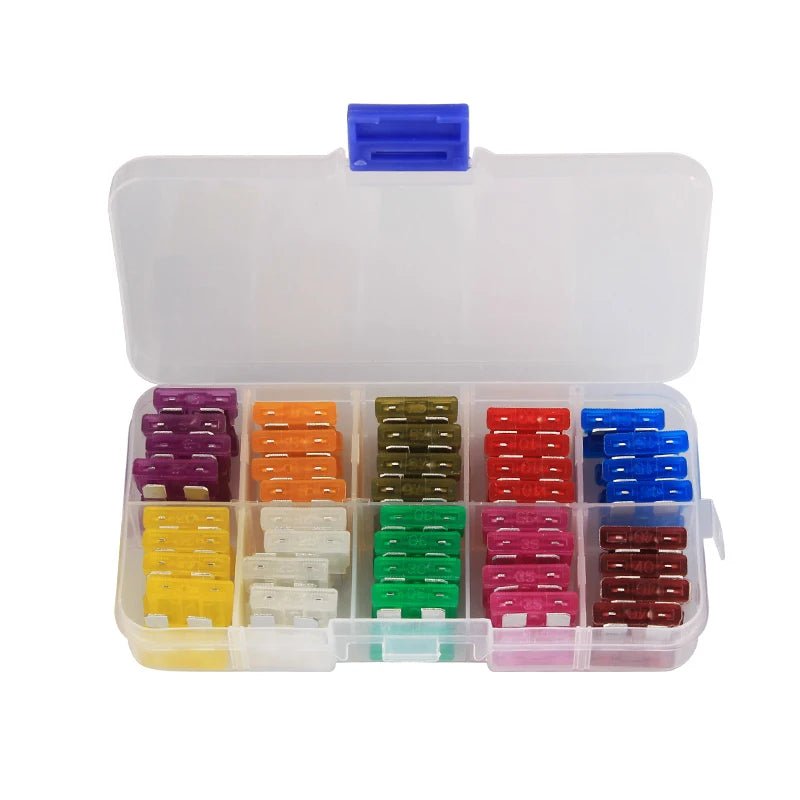 Juego de 80 fusibles estándar para auto, barco y motocicleta 12V - VibraStore