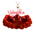 Valentines Day Gift Soap Rose Gift Box Crystal Pendant Necklace Eternal Flower Jewelry Box Set Wedding Birthday Gift For Girlfriend