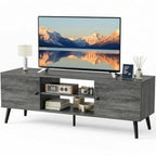 A TV Cabinet Suitable For 55-inch Or 60-inch TVs, Featuring Storage Function, Media Control Console Table, And 2 Drawer Cabinets