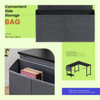 49-Inch L Shaped Desk - Computer Desk Corner Desks Gaming Desk PC Table, With CPU Stand Side Bag For Home Office Dorm Sturdy Writing Workstation