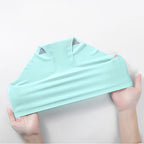 9 piezas de bragas de seda de hielo sin costuras para mujer, comodidad suave y transpirable, bragas para chicas adolescentes de color sólido, diseño de una sola pieza - VibraStore