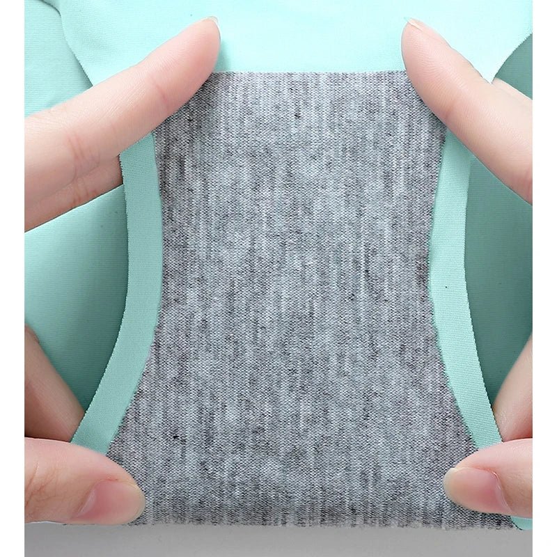 9 piezas de bragas de seda de hielo sin costuras para mujer, comodidad suave y transpirable, bragas para chicas adolescentes de color sólido, diseño de una sola pieza - VibraStore