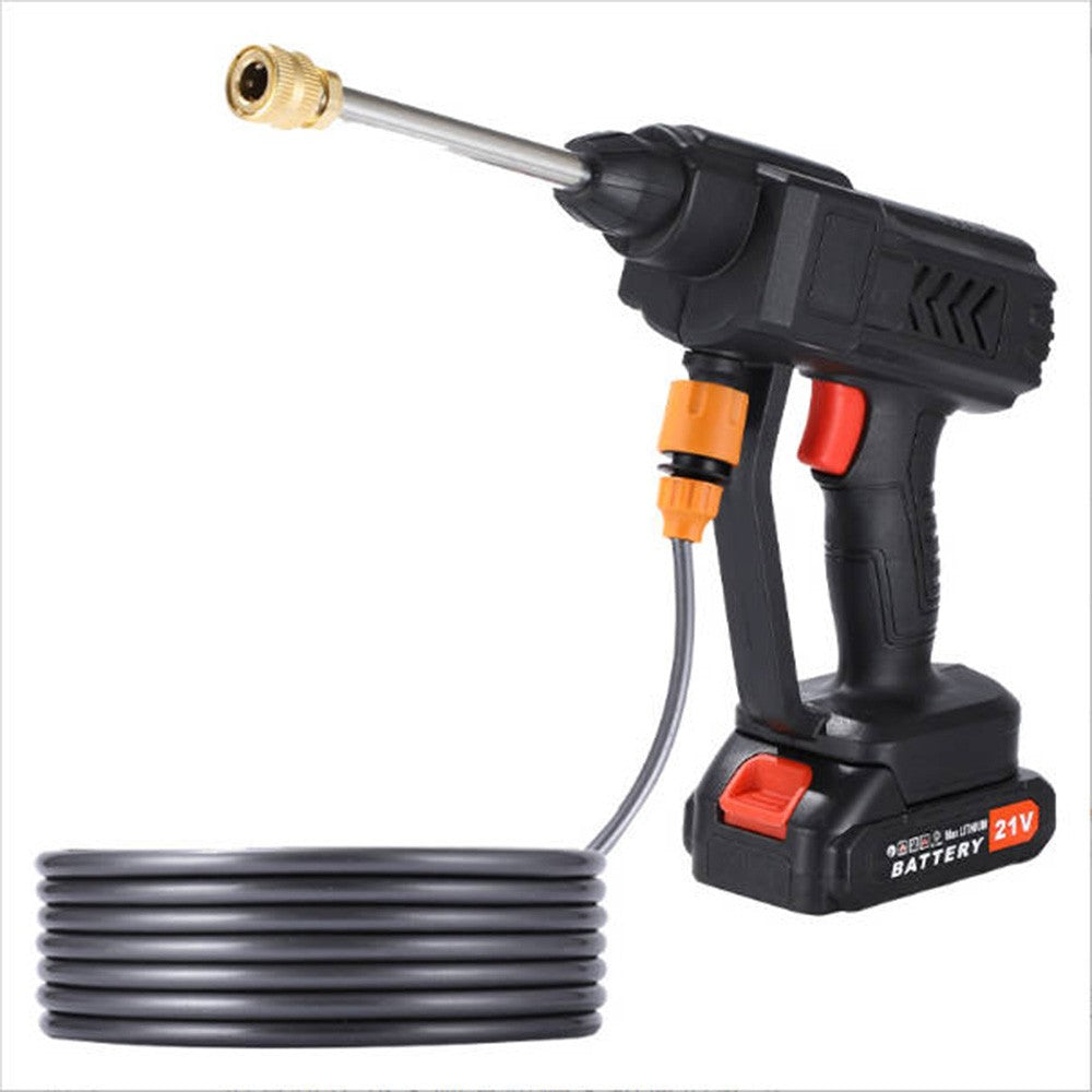 Support Pan European：200 Bar Battery High Pressure Cleaner +2 Batteries Car Mobile Pressure Cleaner Spray Gun