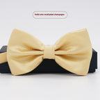Men's Solid Color Formal Wear Wedding Business Casual Groom Groomsman Bow Tie