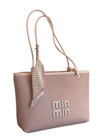 Woven-Texture Tote Bag