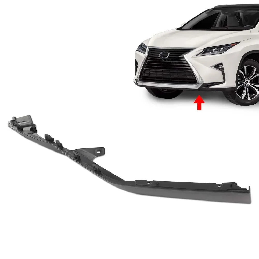 New 1Pc Front Bumper Trim Left Driver Side Black Fit for 2016 2017 2018 2019 Lexus Rx350 524380E010 Lx1046102 Plastic Strong