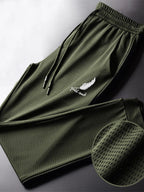 Pantalones de secado rápido para hombre, pantalón ligero para senderismo, trotar, correr, transpirable, para entrenamiento, gimnasio, Atlético atado al tobillo