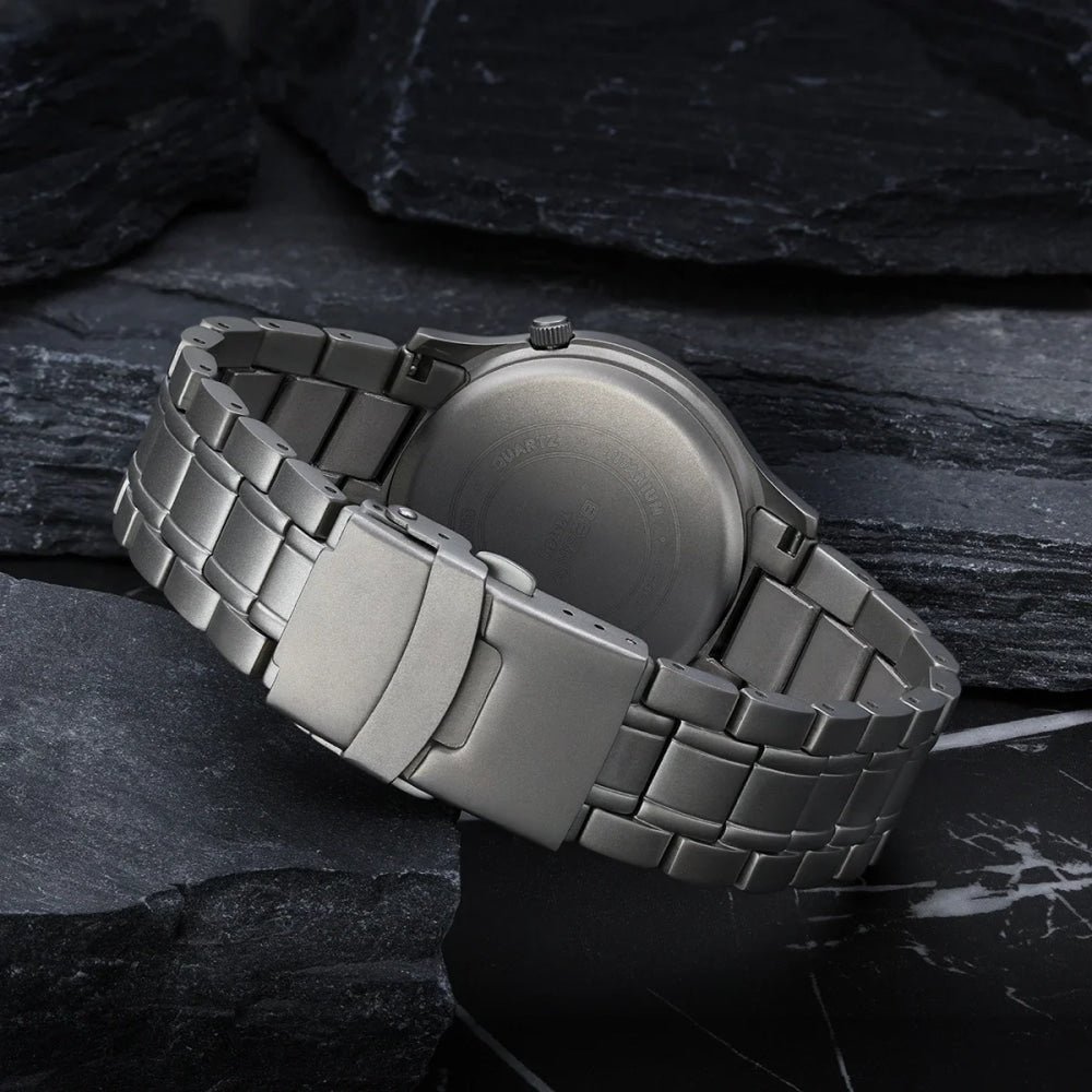 BERNY Full Titanium Watches for Men Super Luminous Sapphire Sports Field Quartz Men's Watch VH31 Wristwatch 5ATM Easy Read