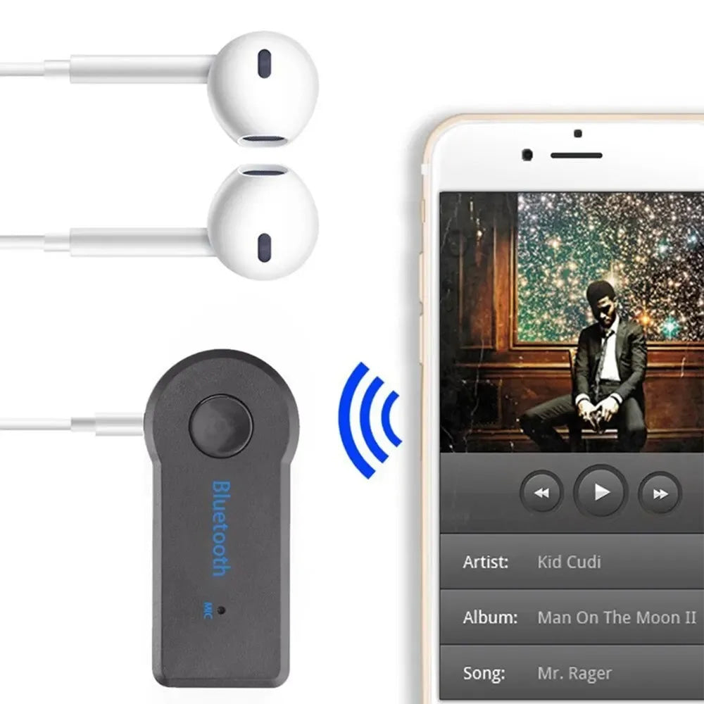 Receptor Bluetooth 5,0 para coche, adaptador transceptor Bluetooth inalámbrico con conector de 3,5mm para Kit de coche, receptor de auriculares auxiliar de Audio y música