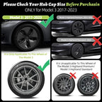 4PCS for Model 3 (2017-2023) 18 Inch Blade Wheel Cover Hubcaps Whirl Cap Rim Cover Replacement Wheel Cap Accessories for Tesla