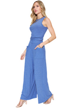Basic Bae Full Size Ribbed Tank and Wide Leg Pants Set
