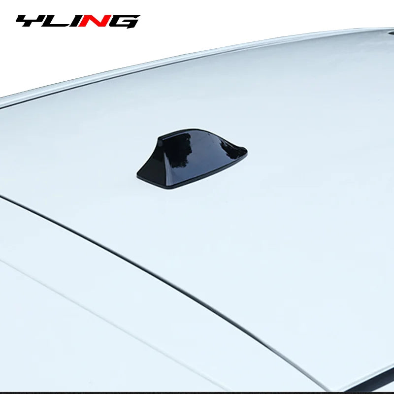 Car Shark Fin Antenna Cover Base Replacement Radio Signal Aerials Roof Exterior Accessories Decoration