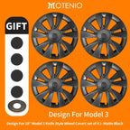 4PCS for Model 3 (2017-2023) 18 Inch Blade Wheel Cover Hubcaps Whirl Cap Rim Cover Replacement Wheel Cap Accessories for Tesla