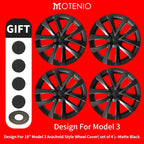 4PCS for Model 3 (2017-2023) 18 Inch Blade Wheel Cover Hubcaps Whirl Cap Rim Cover Replacement Wheel Cap Accessories for Tesla