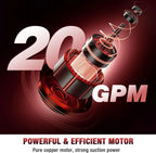 Fuel Transfer Pump 12 Volt 20 GPM High Flow Fuel Pump with Premium filter Package Cast Iron Gas Heavy Duty Diesel Transfer Pump