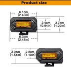 Gtinthebox Amber / Red / White LED Car Front Grille Mesh Lights W/ Wiring Harness Kit For Toyota Tacoma TRD Sport 2020 2021 2022