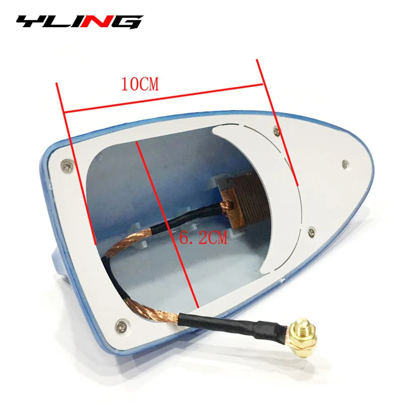 Car Shark Fin Antenna Cover Base Replacement Radio Signal Aerials Roof Exterior Accessories Decoration