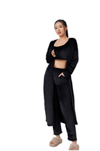 Cozy Pajama Set, 3 Piece Lounge Set, Cute Loungewear, Warm Suit Sets, Matching Set, Lounge Set, 3 Piece Pant Sets, Women Winter Dress