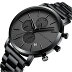 Reloj Hannah Martin Top para hombre, marca de estilo empresarial, acero inoxidable, moda, resistente al agua, deportivo, reloj de cuarzo multifuncional para hombre