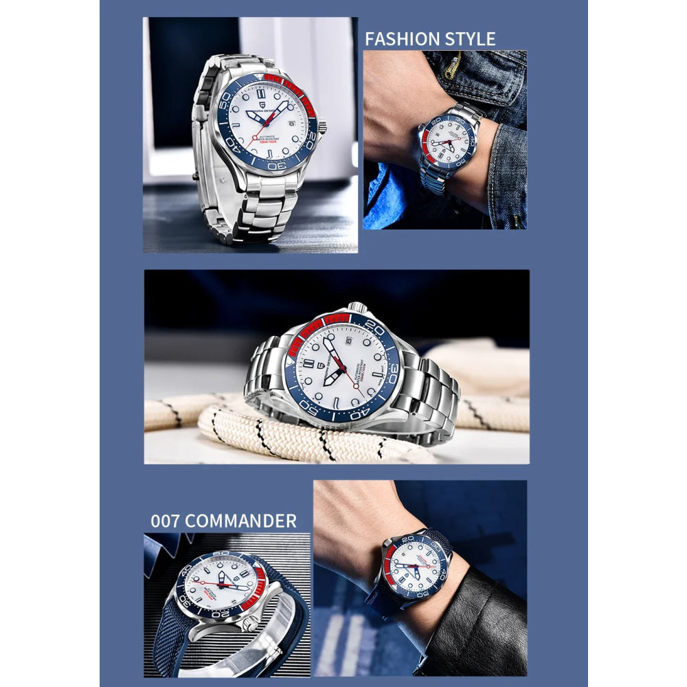 PAGANI DESIGN Men's Watches 2026 Luxury Mechanical Wristwatches Automatic Watch For Men AR Sapphire Ceramic Bezel Luminous Clock