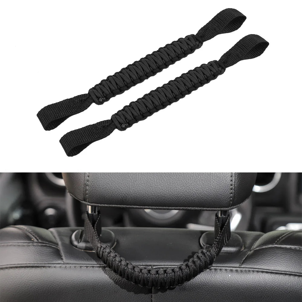 Headrest Grab Heavy Duty Hand Made Seat Mount Grab Handle For Wrangler Tj Jk Jl Land Cruiser Fj Suzuk ATV/UTV Car Accessories