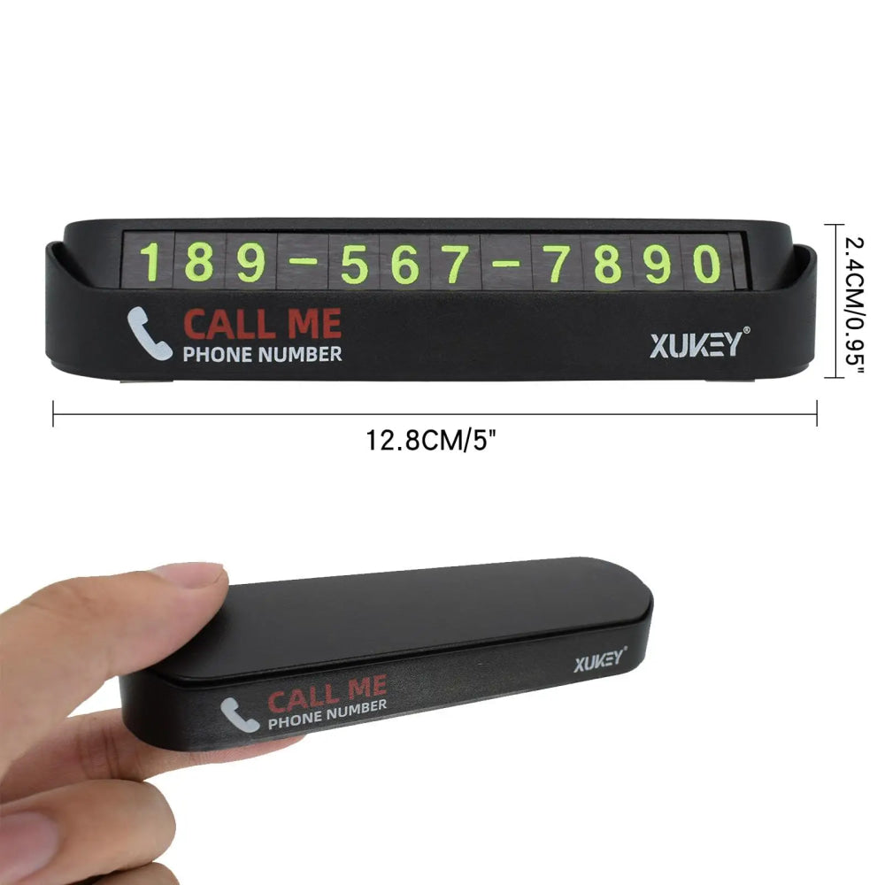 Car Styling Temporary Parking Card Phone Number Card Plate Telephone Number Car Park Stop Sticker Display Automobile Accessories