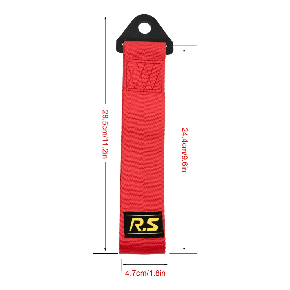 Towing Rope Racing Car Universal Tow Eye Strap Tow Bumper Hook Bar Trailer High Strength Nylon Tow Strap with Screws and Nuts